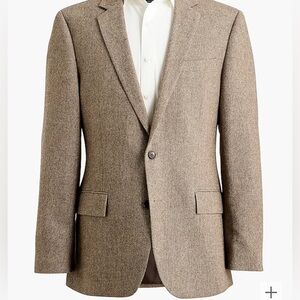 New J Crew Factory Slim-fit Thompson wool herringbone blazer.